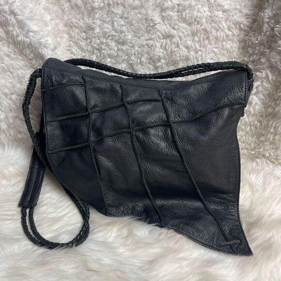 Nixon Soft leather Black Patchwork Hobo shoulder/crossbody medium Bag - Picture 1 of 14